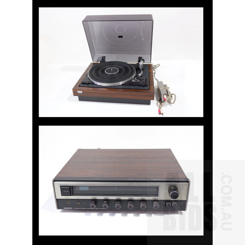 Vintage Onkyo Y-200D Turntable and Onkyo Solid State Stereo Receiver