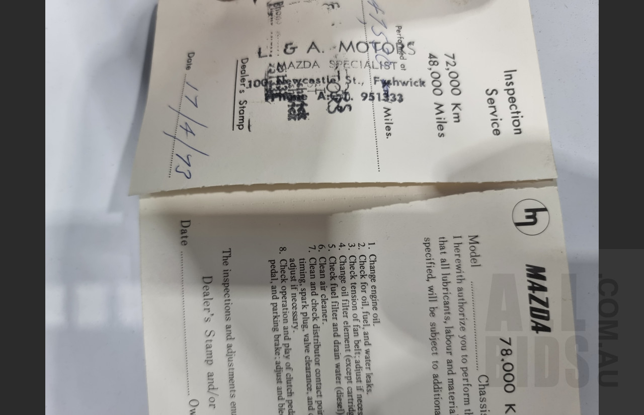 1/1969 Mazda 1800 4d Sedan White 1.8L