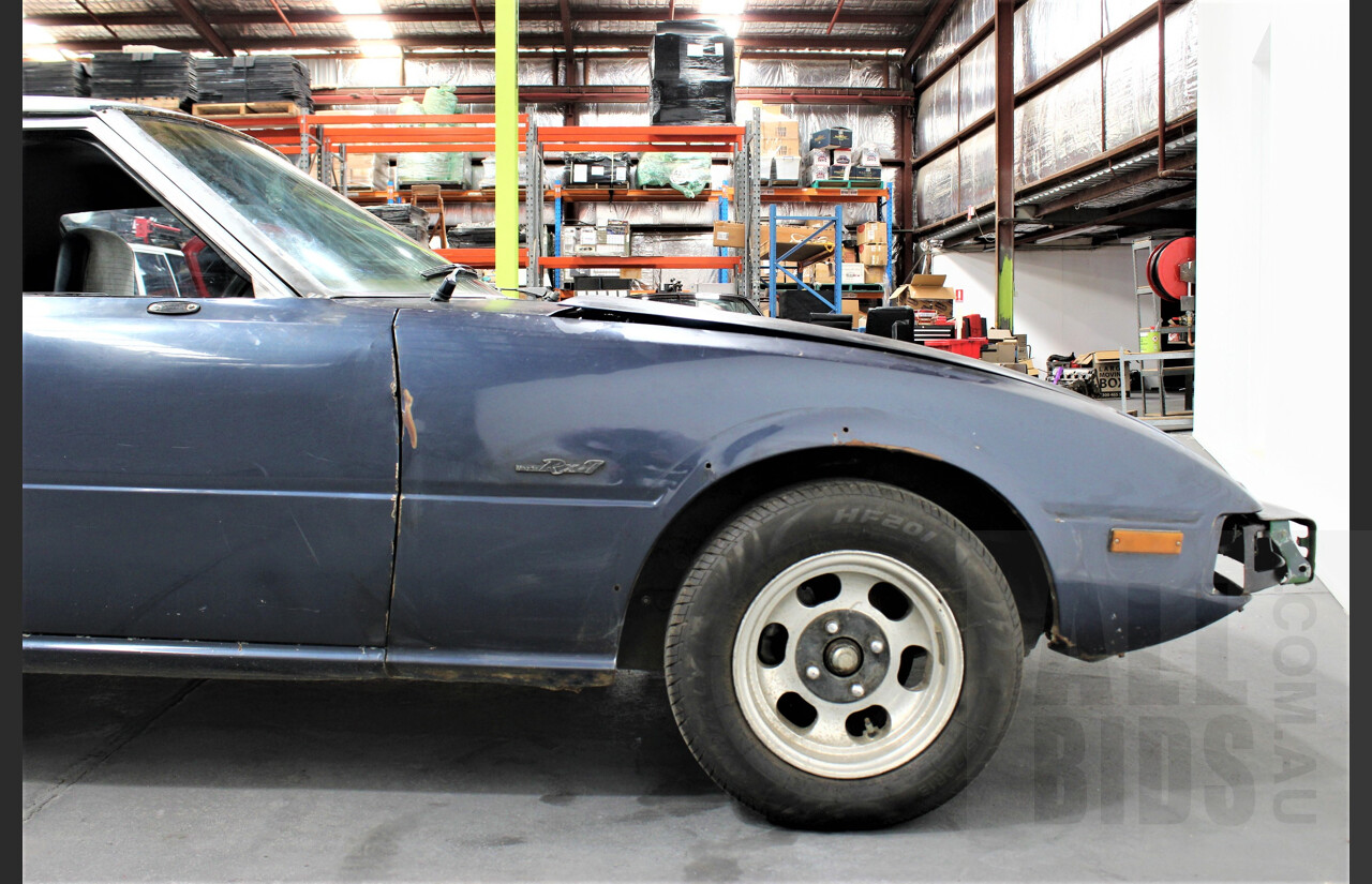 3/1979 Mazda RX7 Super Deluxe Series 1 2d Coupe Blue 1.1L 12A - Project Car