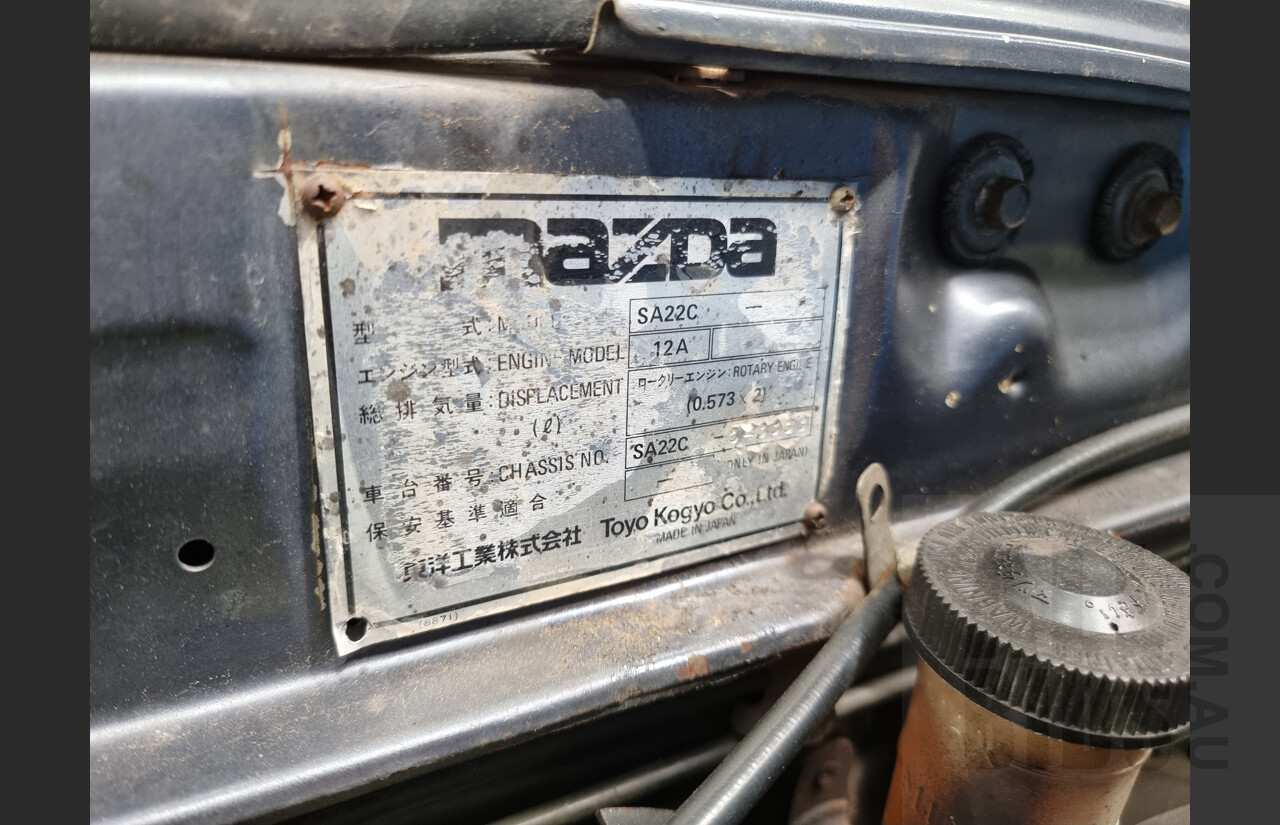 3/1979 Mazda RX7 Super Deluxe Series 1 2d Coupe Blue 1.1L 12A - Project Car