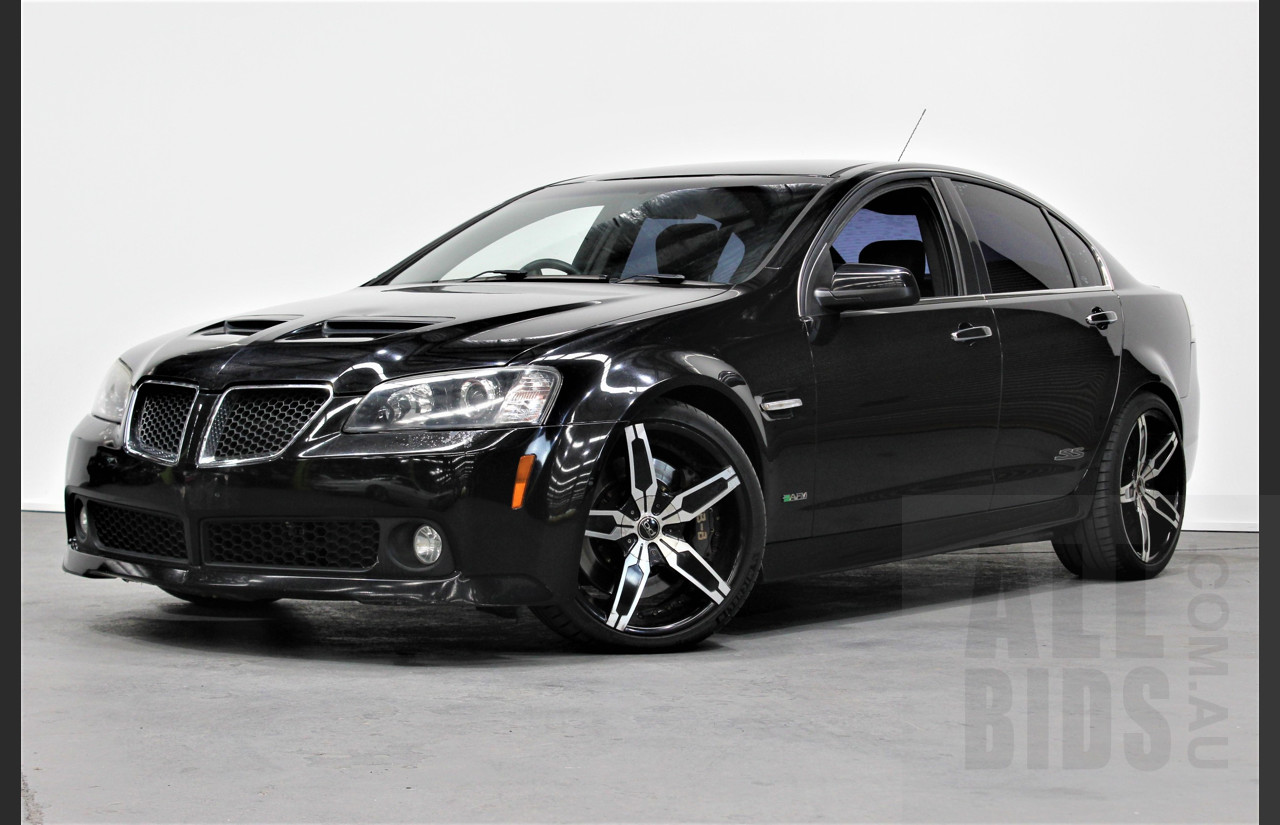 2/2010 Holden Commodore SS-V VE MY10 4d Sedan Black V8 Supercharged