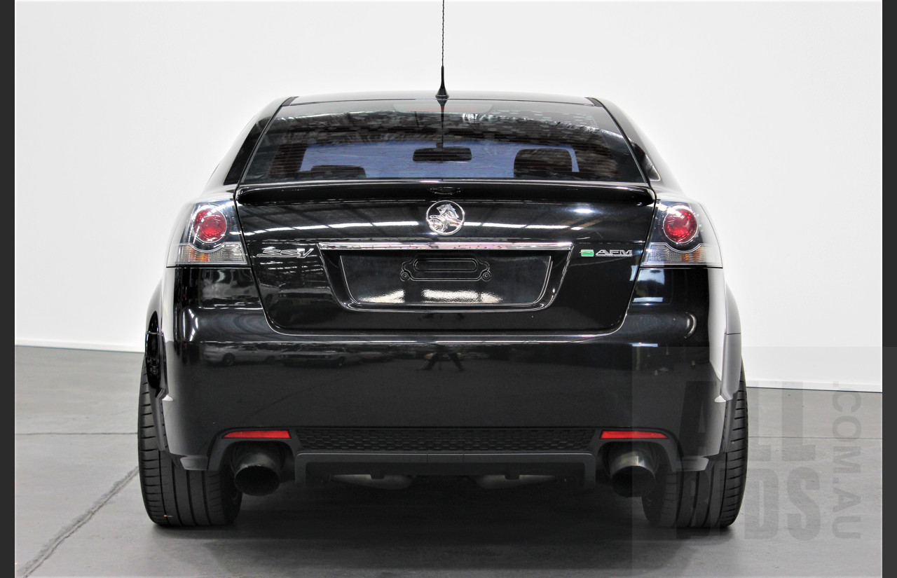 2/2010 Holden Commodore SS-V VE MY10 4d Sedan Black V8 Supercharged