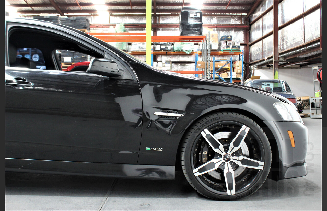2/2010 Holden Commodore SS-V VE MY10 4d Sedan Black V8 Supercharged
