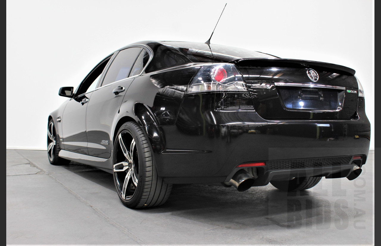 2/2010 Holden Commodore SS-V VE MY10 4d Sedan Black V8 Supercharged