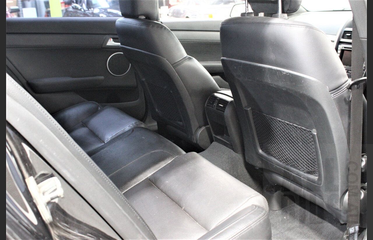 2/2010 Holden Commodore SS-V VE MY10 4d Sedan Black V8 Supercharged
