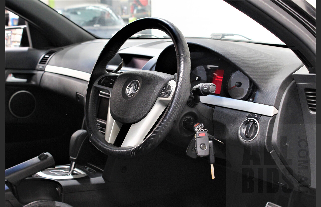 2/2010 Holden Commodore SS-V VE MY10 4d Sedan Black V8 Supercharged