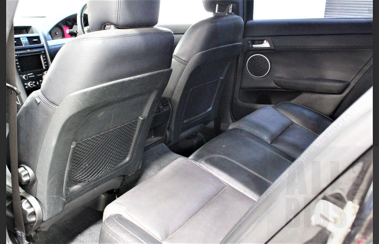 2/2010 Holden Commodore SS-V VE MY10 4d Sedan Black V8 Supercharged