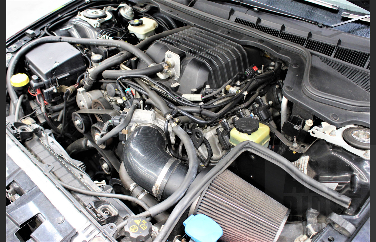 2/2010 Holden Commodore SS-V VE MY10 4d Sedan Black V8 Supercharged