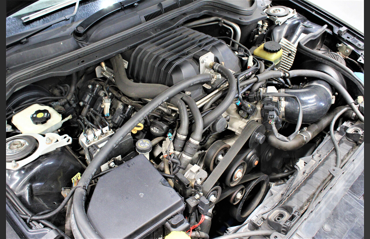2/2010 Holden Commodore SS-V VE MY10 4d Sedan Black V8 Supercharged