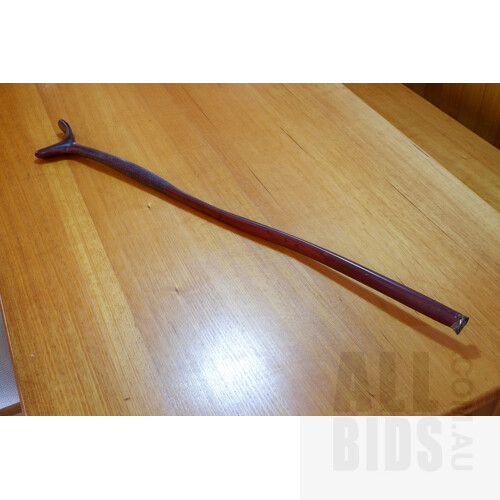 Peter Carrigy, Bespoke Purple Heart Acacia Walking Stick with Purple Oxide and Ebonising Detailing