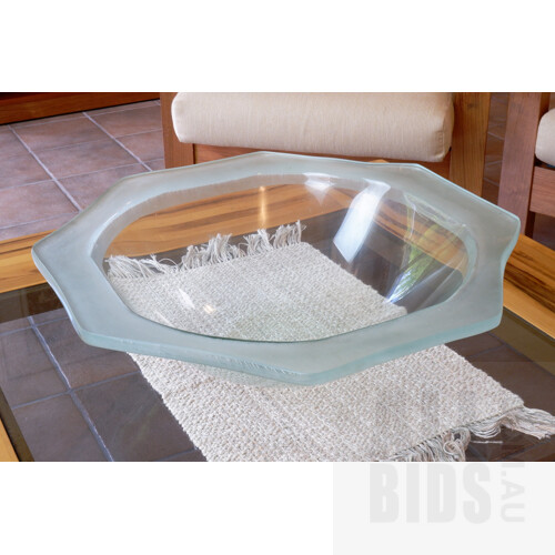 Judi Elliott (1934-) Large Cast Glass Bowl