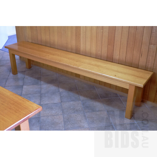 Bespoke Tasmanian Oak Bench Made in Canberra Circa 1980s