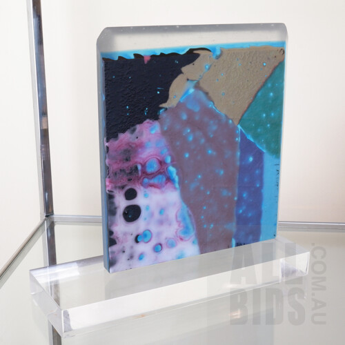 Judi Elliott (1934-) Kiln Formed Glass Sculpture
