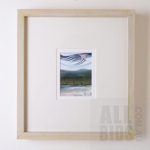 Owen Piggott (1931-2015), Merging, Watercolour & Gouache, 9.5 x 7 cm