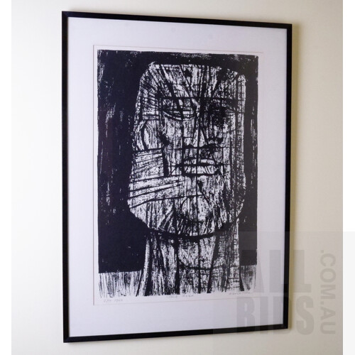 David Rose (1936-2006), Stone Head 1962, Screenprint, 53 x 38 cm