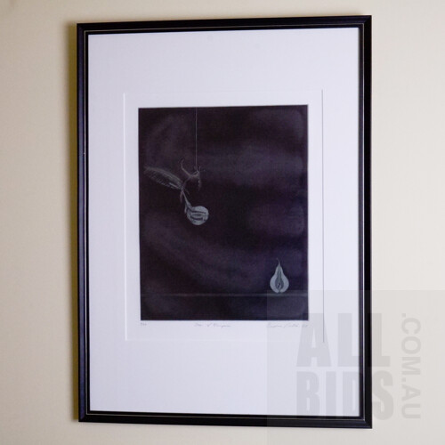 Graeme Peebles (born 1959), Fear of Vampires 1989, Mezzotint, 32.5 x 24.5 cm (image size)