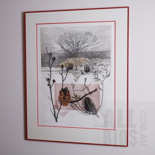 Pamela Griffith (born 1943), Fire Rebirth in the Bush, Etching & Aquatint, 60 x 44 cm (image size)