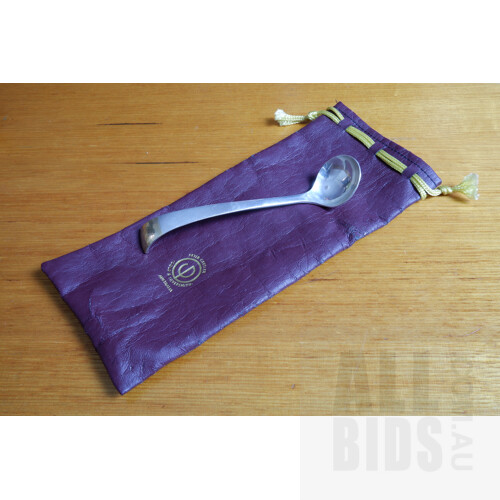 Peter Gertler Sterling Silver Sugar Spoon with Case, 25g