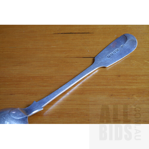 Victorian Sterling Silver Serving Spoon, London, Samuel Whitford II, 1869, 72g