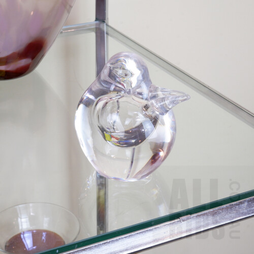 Goran Warff, Laughing Kookaburra Glass Paperweight