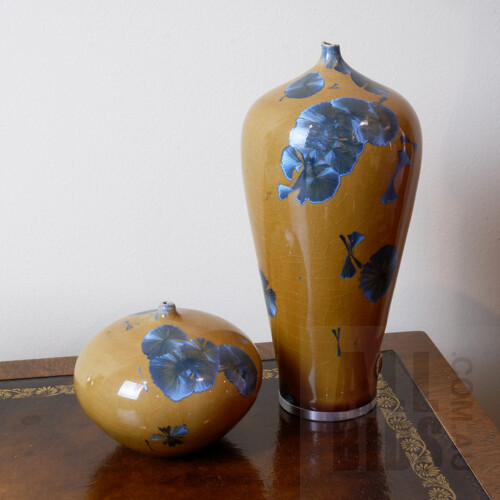 David Williams, Two Crystalline Ceramic Vessels