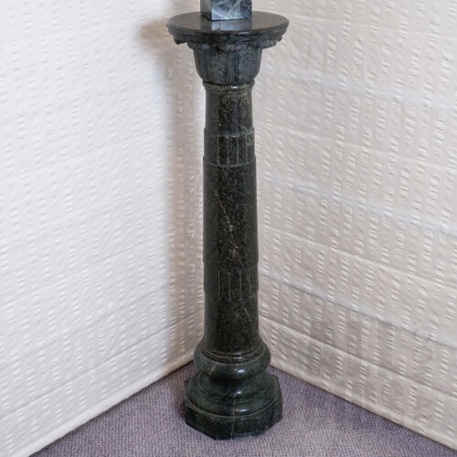 Classical Style Green Marble Pedestal