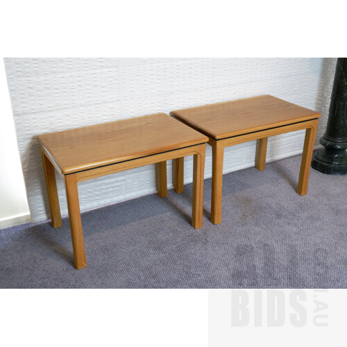 John Comacchio, Two American Oak Side Tables