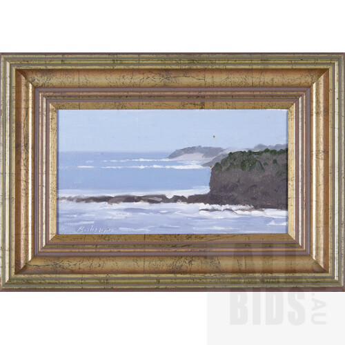 Balmain, Near Cape Patterson, Oil on Board, 11 x 21 cm