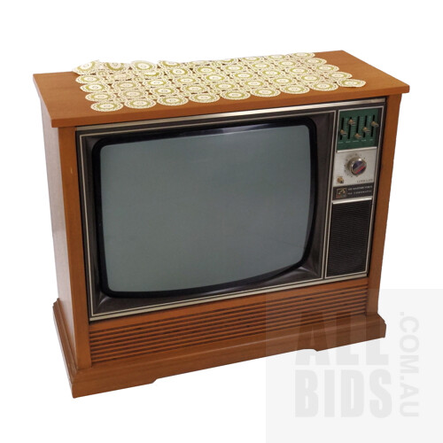 Vintage HMV Television in Timber Cabinet