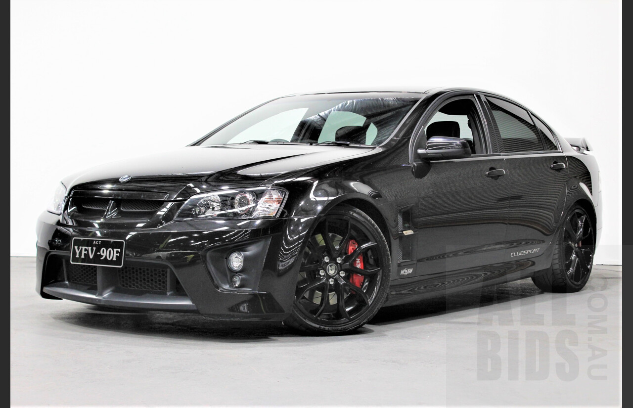 4/2009 Holden HSV Clubsport R8 E SERIES MY08 UPGRADE 4d Sedan Black 6.2L Cam Package