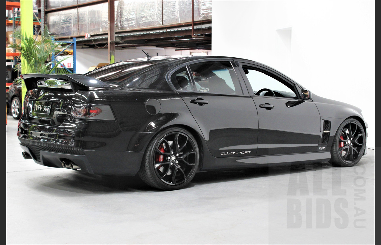 4/2009 Holden HSV Clubsport R8 E SERIES MY08 UPGRADE 4d Sedan Black 6.2L Cam Package