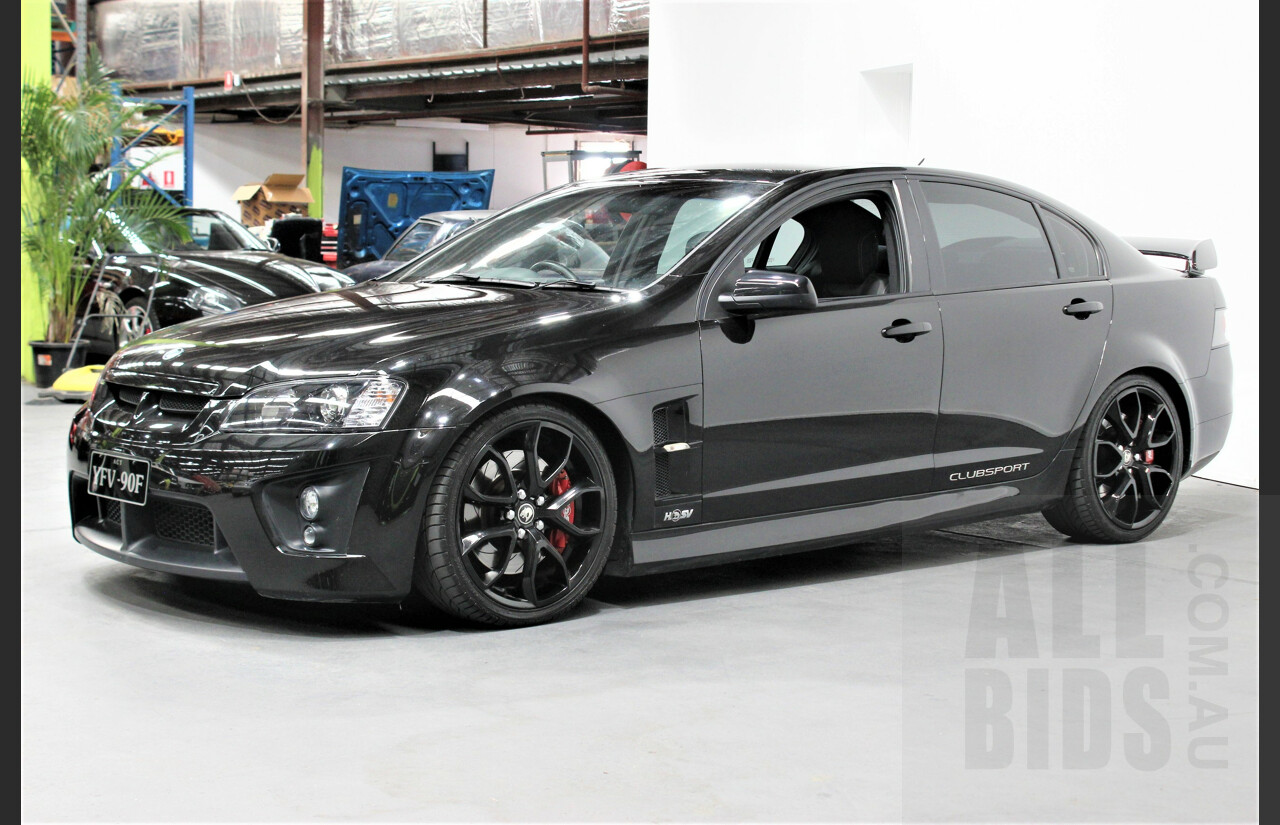 4/2009 Holden HSV Clubsport R8 E SERIES MY08 UPGRADE 4d Sedan Black 6.2L Cam Package