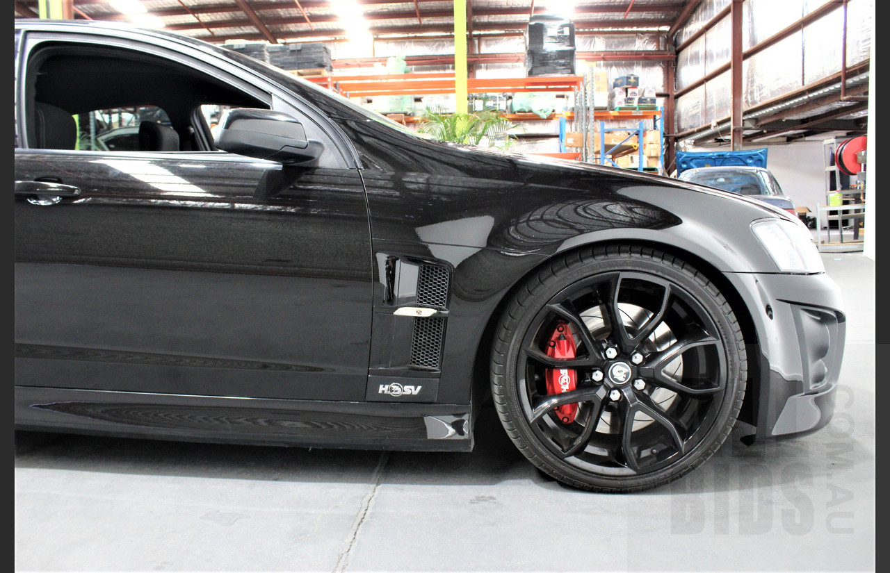 4/2009 Holden HSV Clubsport R8 E SERIES MY08 UPGRADE 4d Sedan Black 6.2L Cam Package
