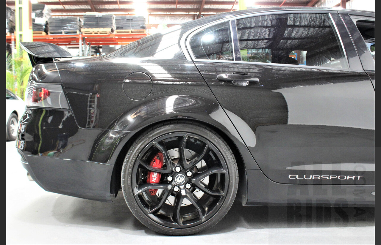4/2009 Holden HSV Clubsport R8 E SERIES MY08 UPGRADE 4d Sedan Black 6.2L Cam Package