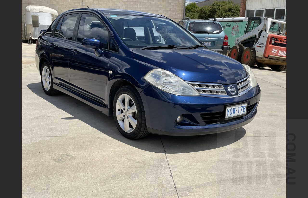 2/2010 Nissan Tiida Ti C11 4d Sedan Blue 1.8L