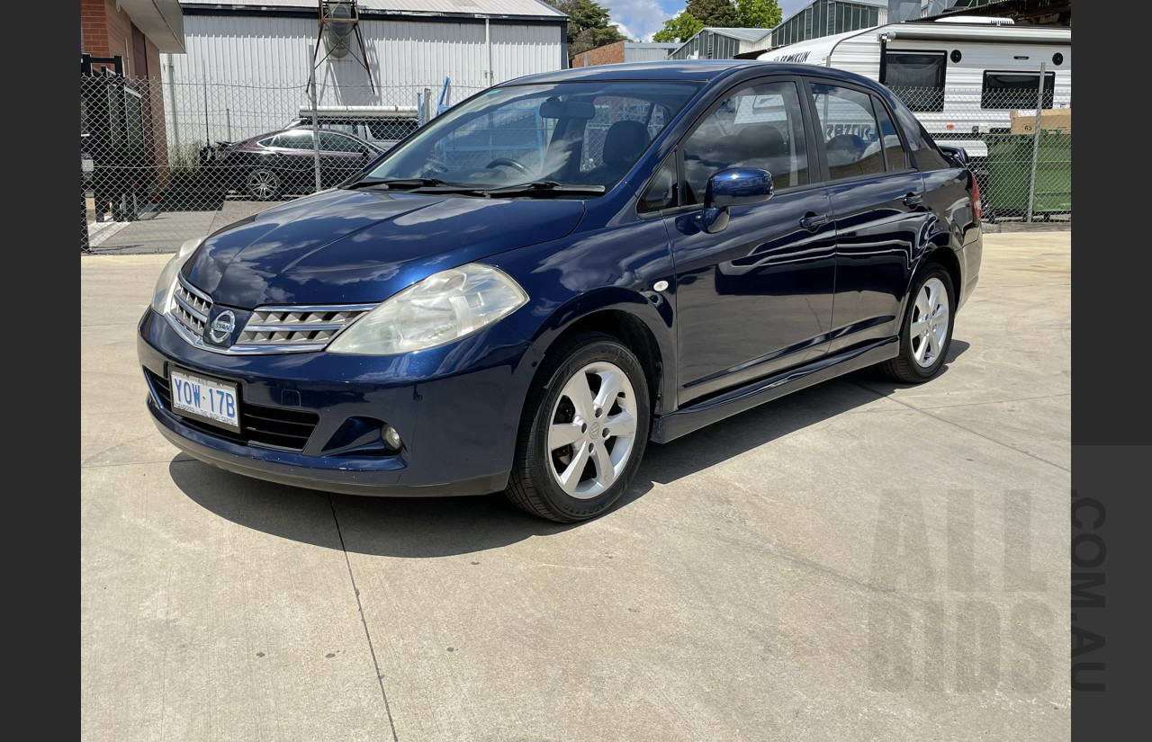 2/2010 Nissan Tiida Ti C11 4d Sedan Blue 1.8L