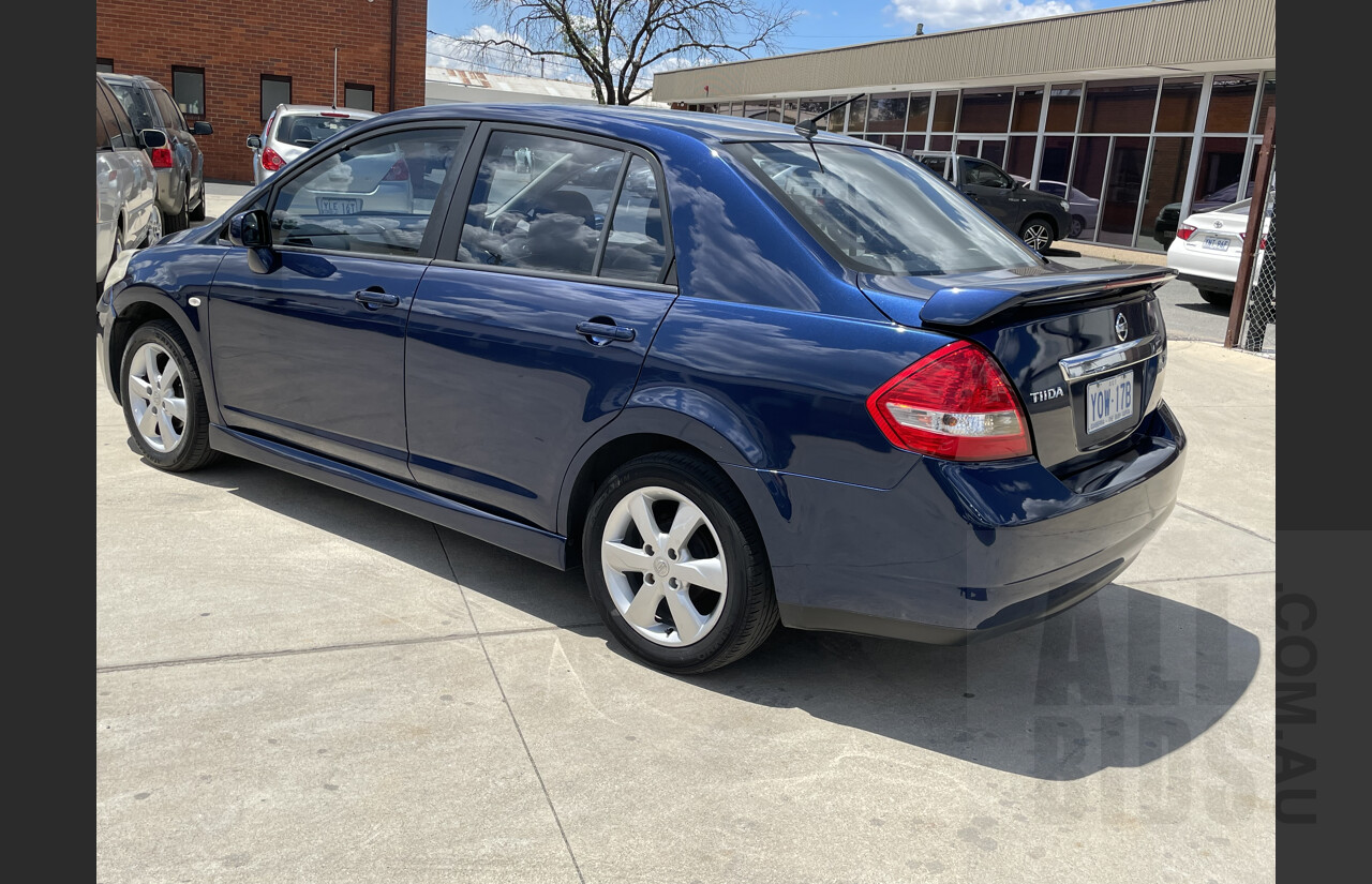 2/2010 Nissan Tiida Ti C11 4d Sedan Blue 1.8L