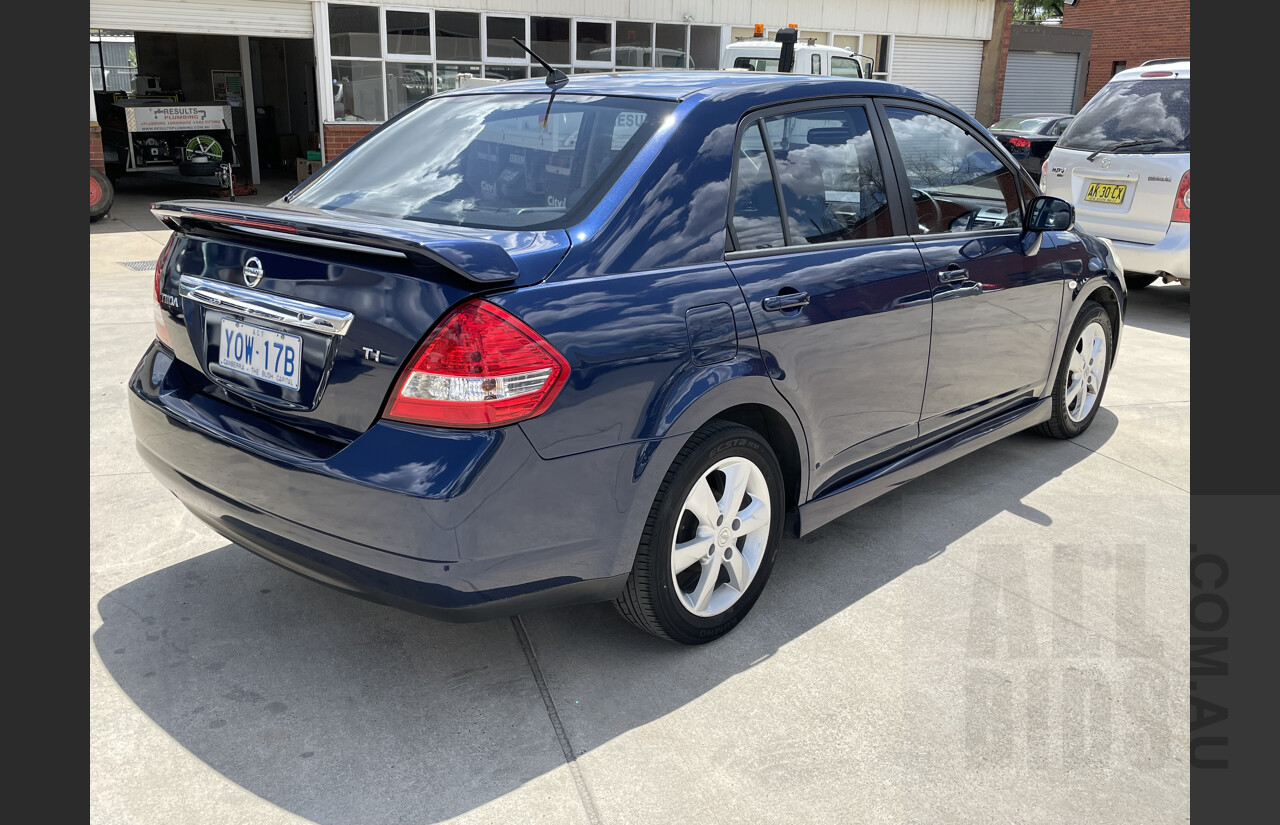 2/2010 Nissan Tiida Ti C11 4d Sedan Blue 1.8L