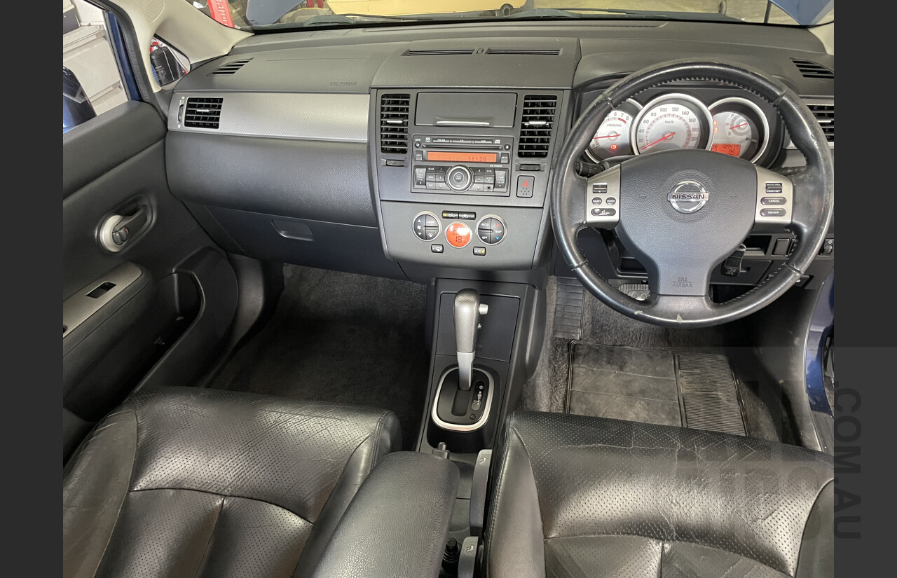2/2010 Nissan Tiida Ti C11 4d Sedan Blue 1.8L