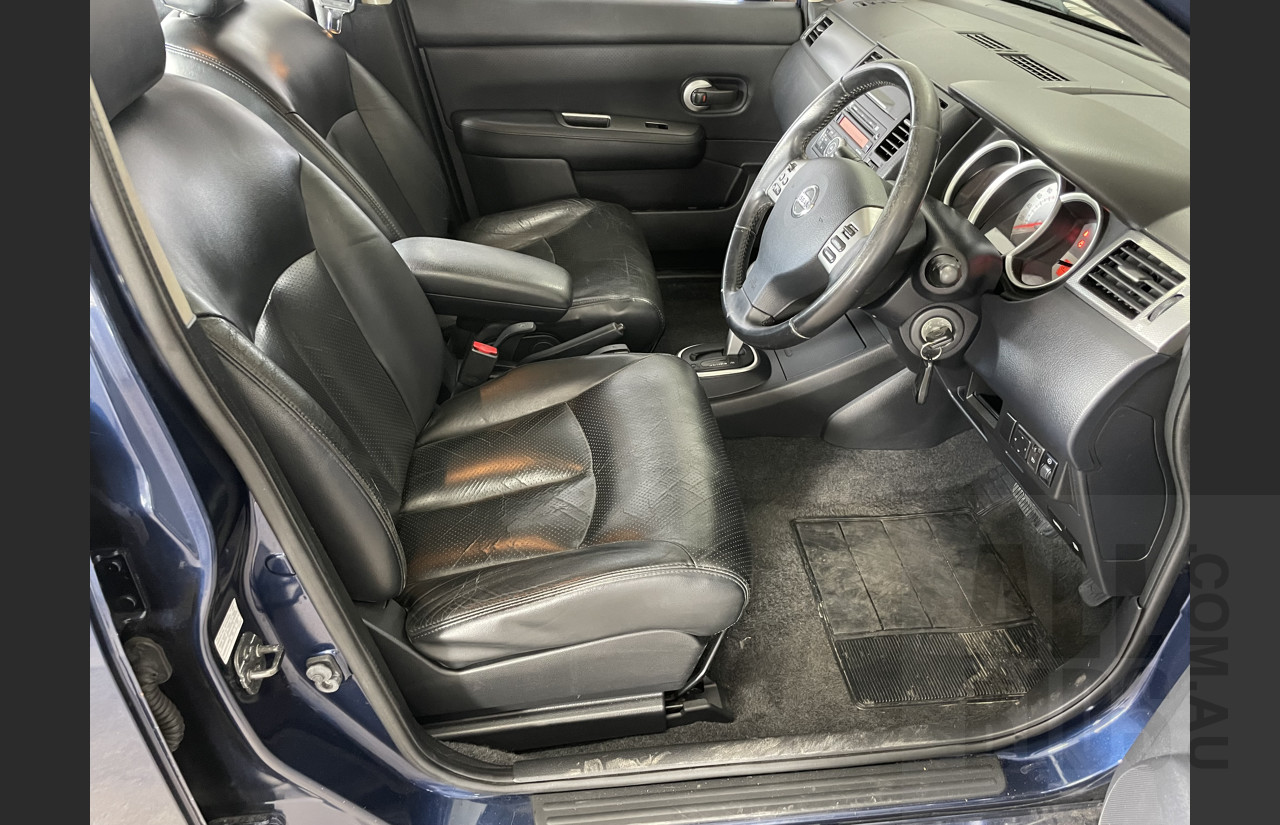 2/2010 Nissan Tiida Ti C11 4d Sedan Blue 1.8L