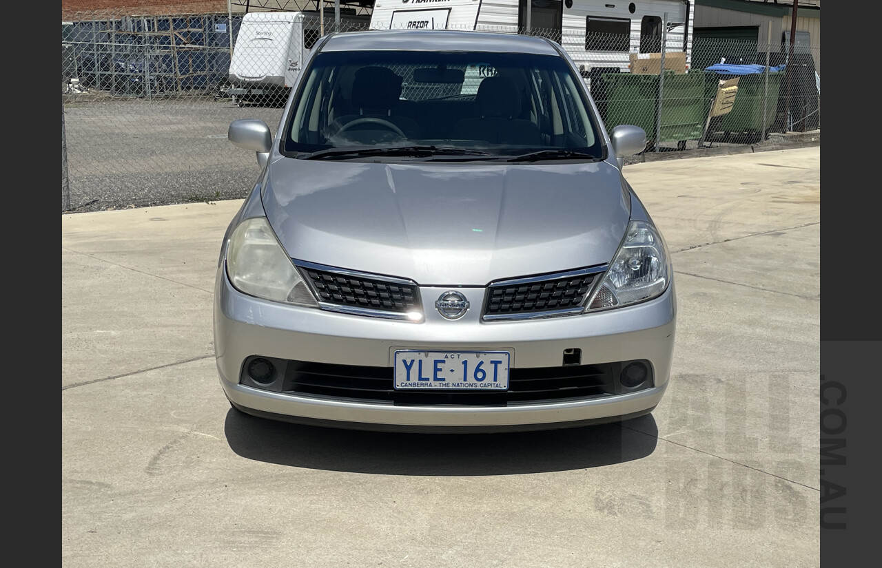 11/2007 Nissan Tiida ST C11 5d Hatchback Silver  1.8L