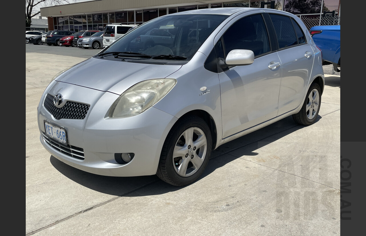 8/2005 Toyota Yaris YRX NCP91R 5d Hatchback Silver  1.5L