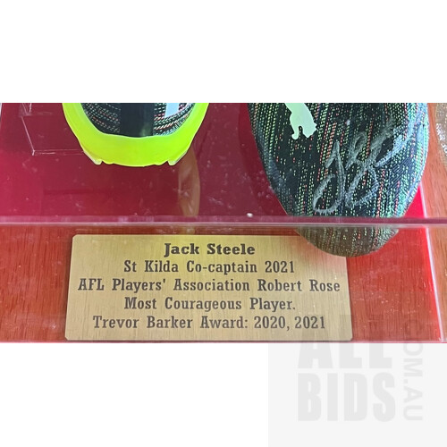 Jack Steele (Captain - St Kilda) Signed AFL Football Boots