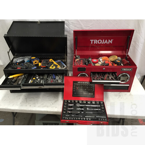 Trojan Tool Box, Large Metal Tool - Lot 1305659 | ALLBIDS