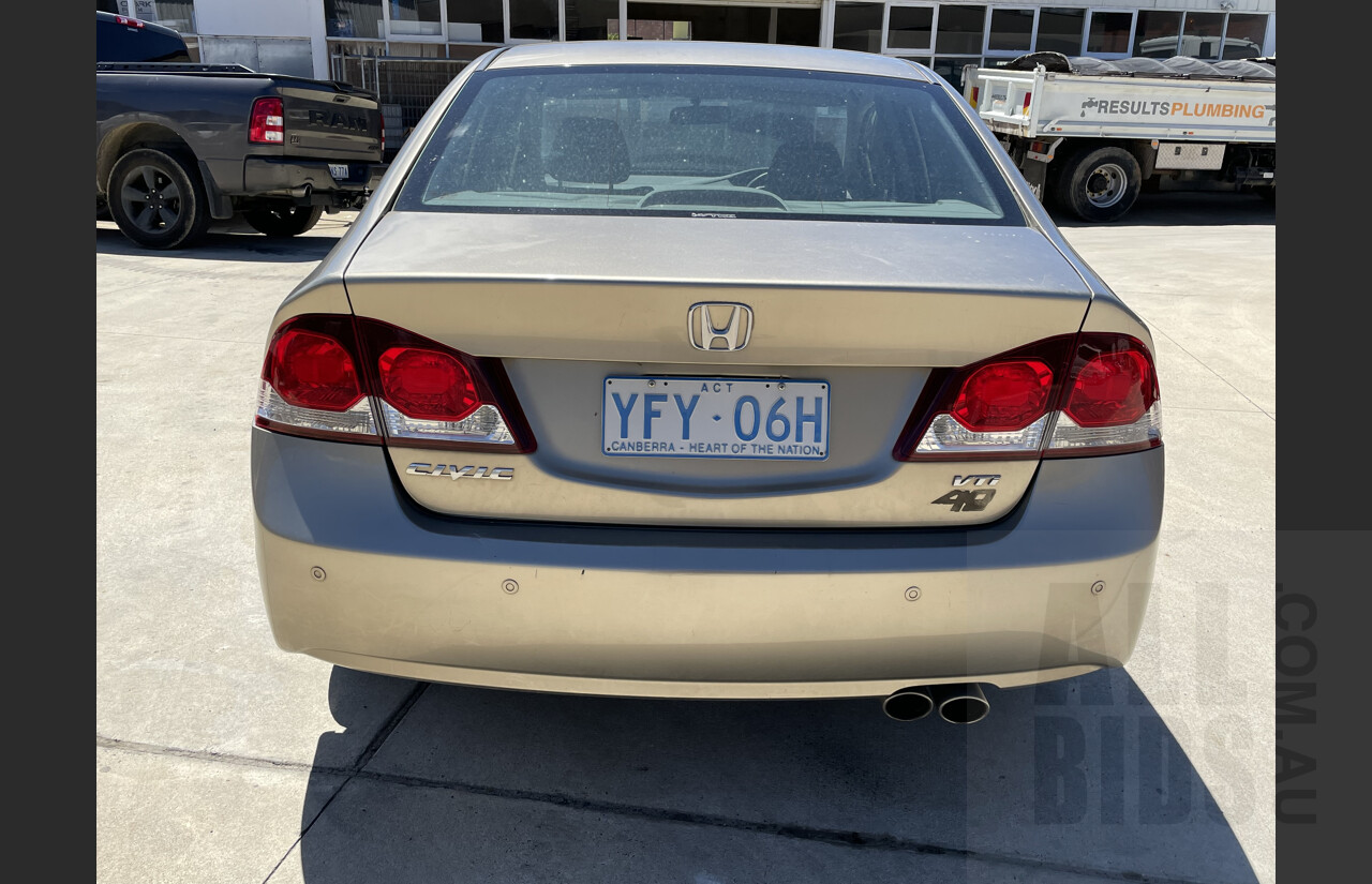 10/2009 Honda Civic 40TH Anniversary MY09 4d Sedan Beige 1.8L