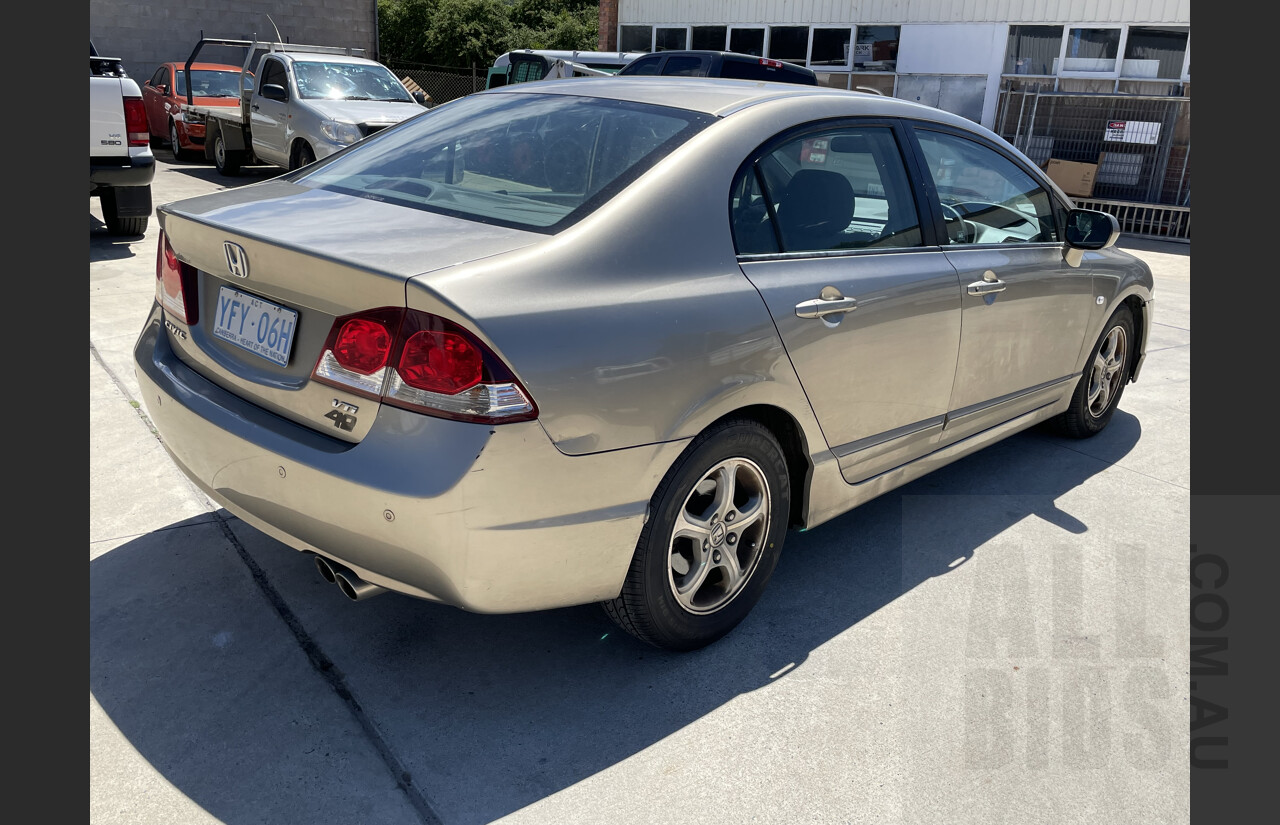 10/2009 Honda Civic 40TH Anniversary MY09 4d Sedan Beige 1.8L