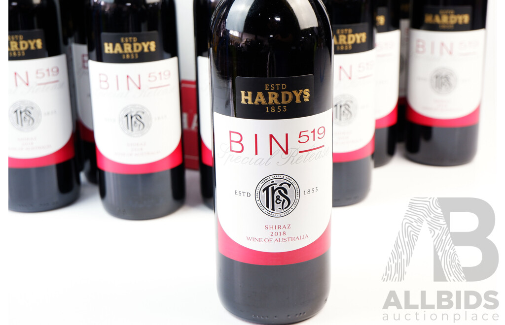 Hardys Bin 519 Special Release Shiraz 2018 - Case of 12 X 750ml