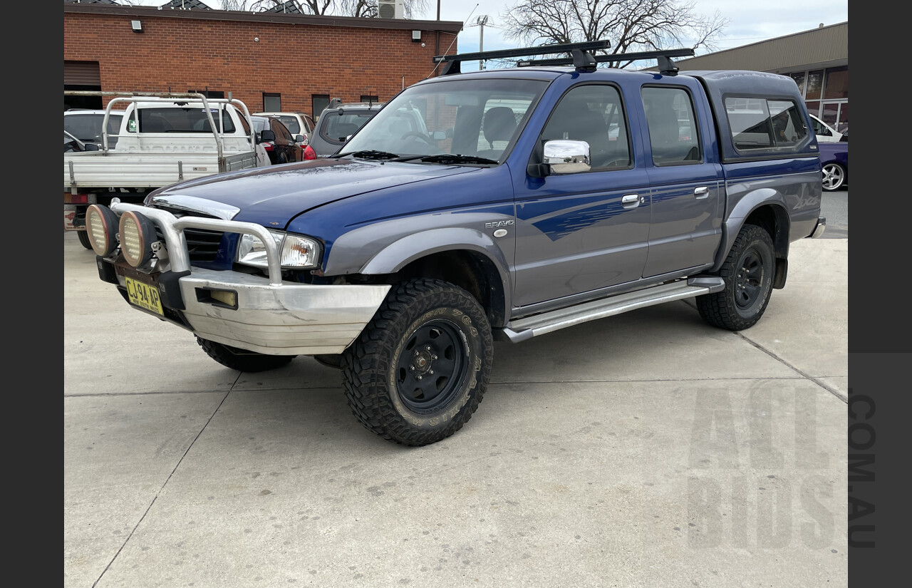 11/2004 Mazda B2500 Bravo SDX (4x4) Dual Cab P/up Blue 2.5L