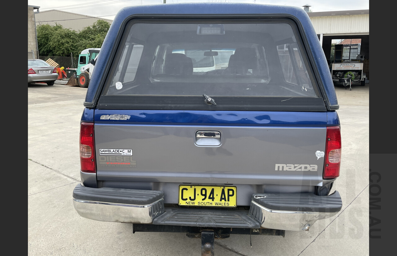 11/2004 Mazda B2500 Bravo SDX (4x4) Dual Cab P/up Blue 2.5L