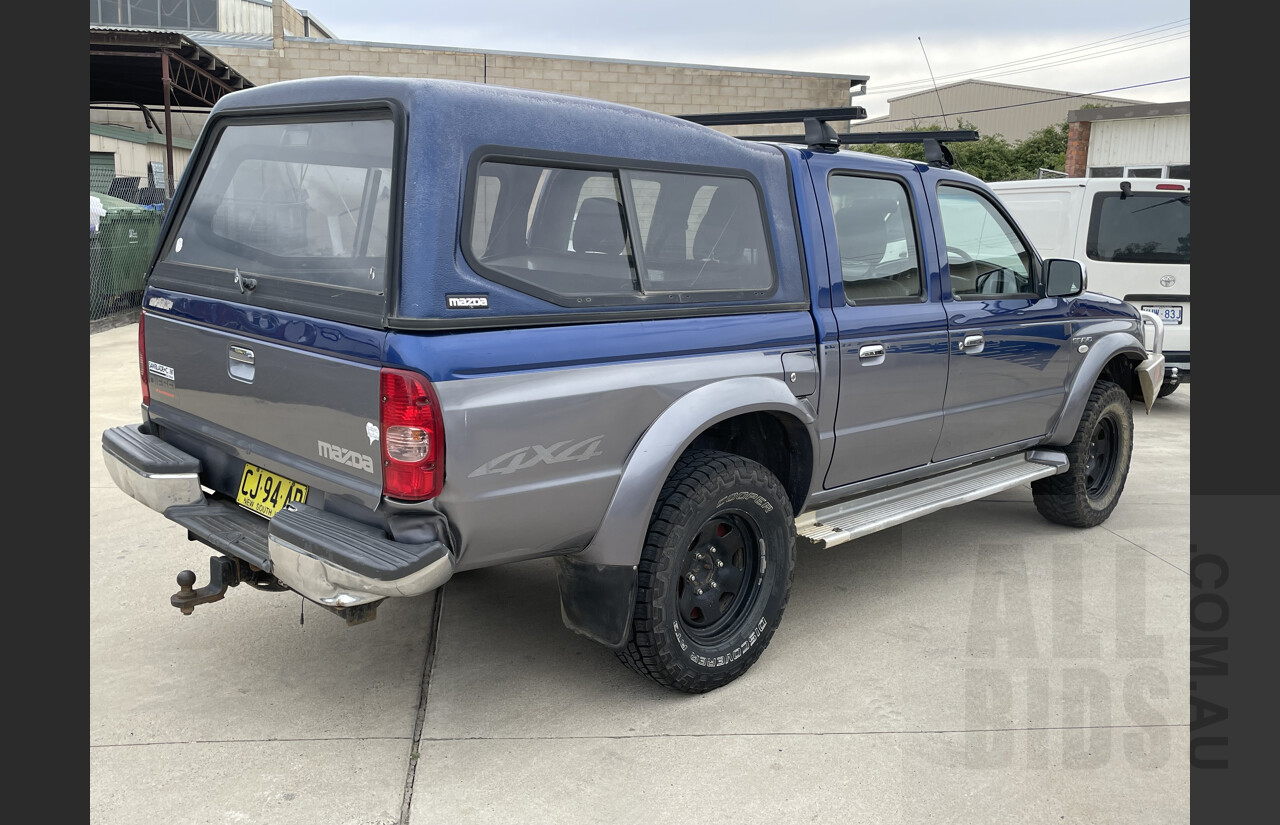 11/2004 Mazda B2500 Bravo SDX (4x4) Dual Cab P/up Blue 2.5L